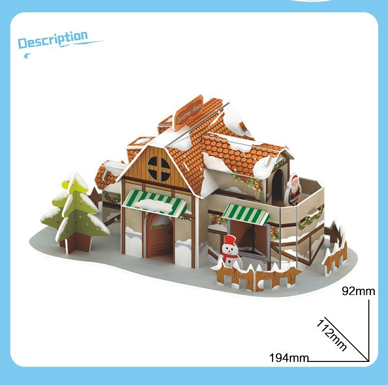 Christmas Santa 3D Paper Puzzle