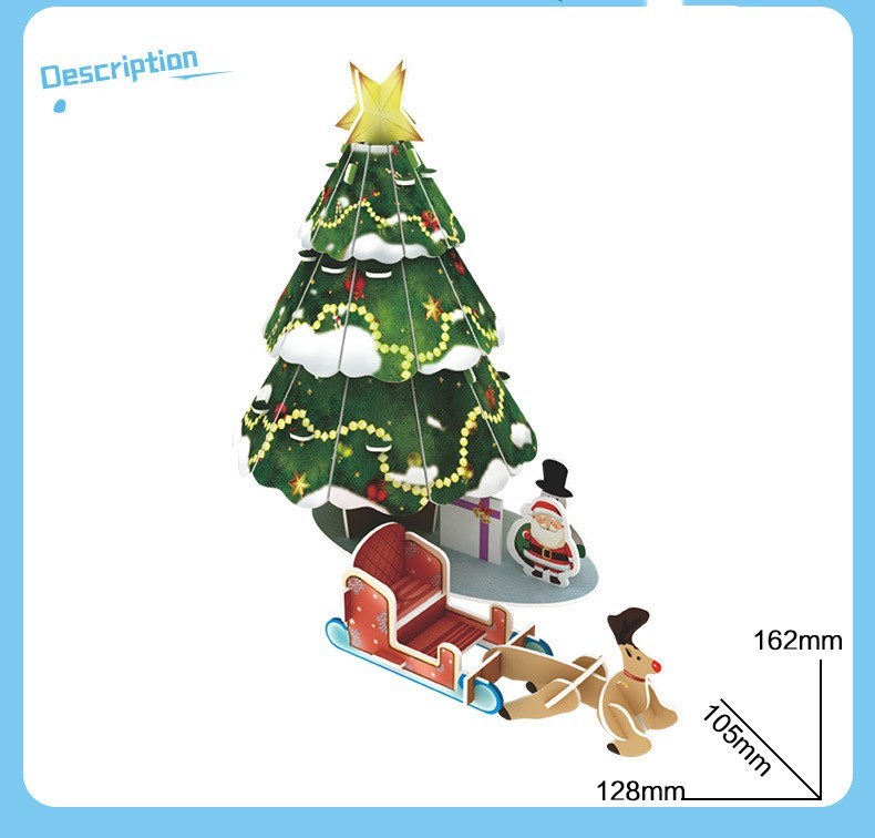 Christmas Santa 3D Paper Puzzle