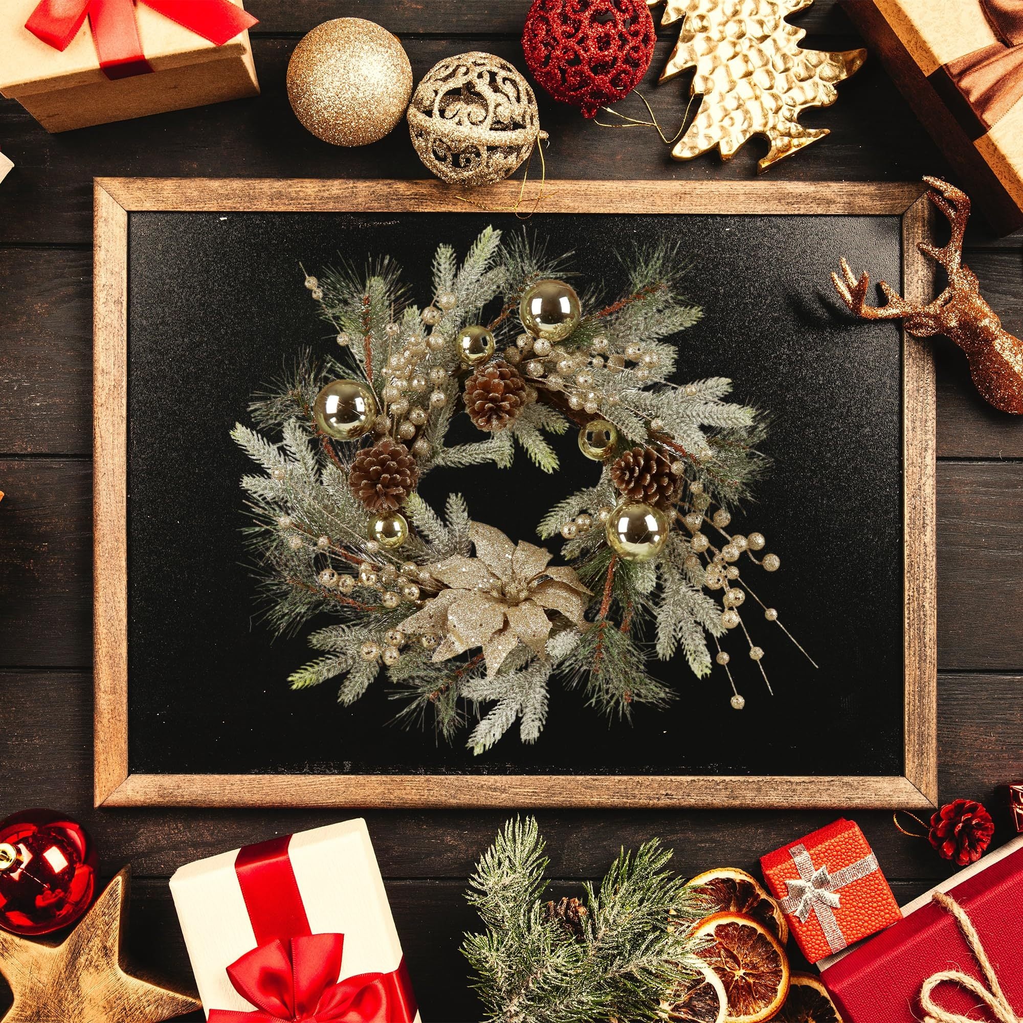 Comet Christmas Wreath