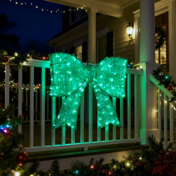 Blitzen Outdoor Ligthed Christmas Bownot
