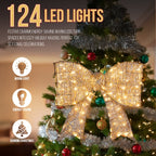 Cupid Outdoor Lighted Christmas Bowknot