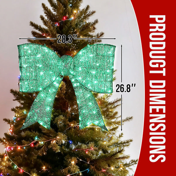 Blitzen Outdoor Ligthed Christmas Bownot