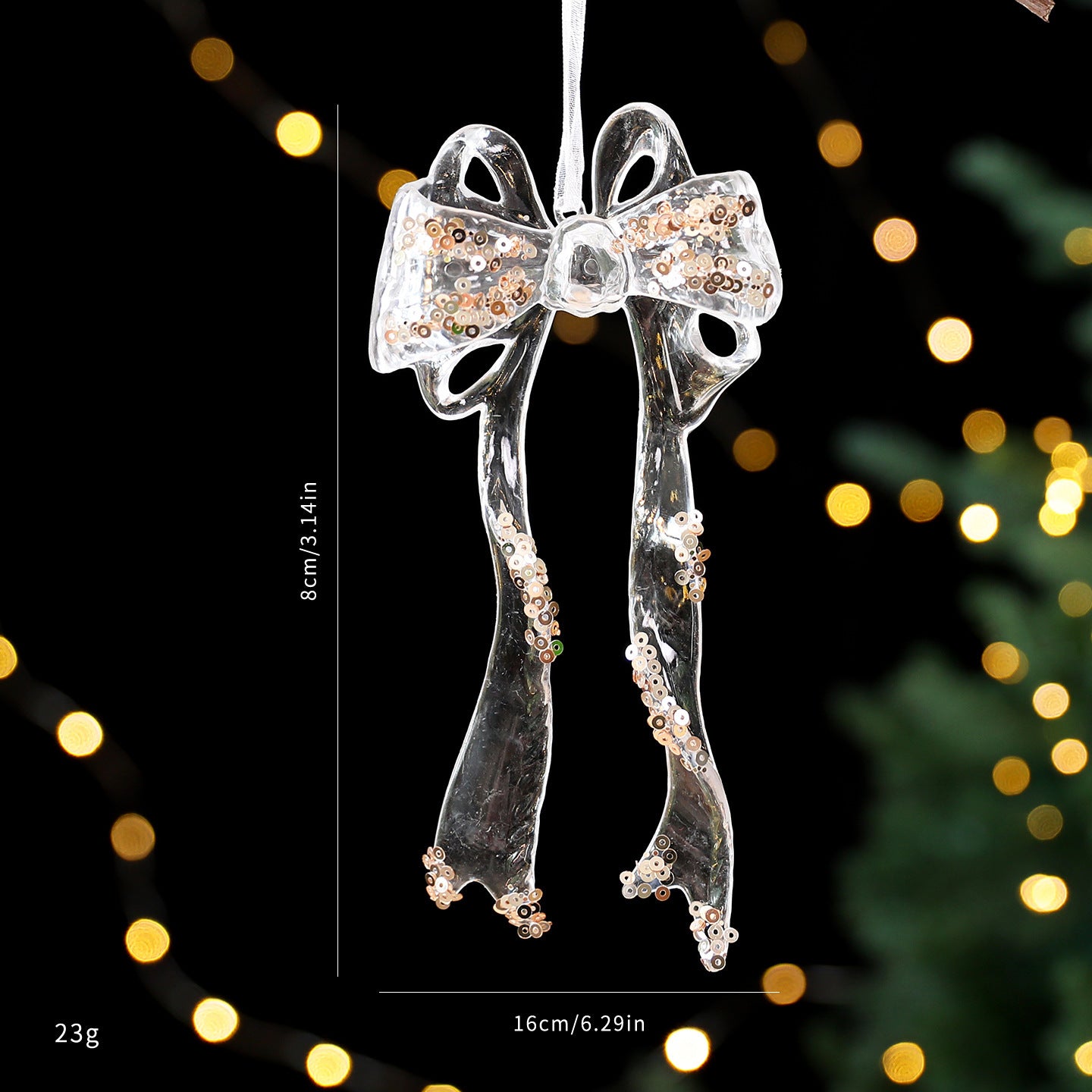 Blitzen Christmas garland – acrylic sequin shape, perfect for layering on trees or walls