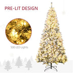 Blitzen pre-lit holiday tree – 7.5ft with 500 warm white LEDs, hinge construction for quick setup, flame retardant for safe indoor use – Christmas Mercantile