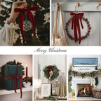 Comet wine red velvet Christmas ribbon – perfect for topping Christmas trees, wreaths, or gift wrapping
