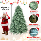 Cupid hybrid Christmas tree – blue artificial tree with PE/PVC blend, memory wire + iron wire construction for lasting shape