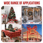 Cupid outdoor Christmas bow – eye-catching pre-lit bowknot for gate, garage, or exterior walls, collapsible and weather-resistant