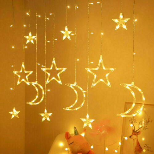 Curtain string star lights – versatile indoor/outdoor decor for parks, tourist attractions, communities, and wedding backgrounds

