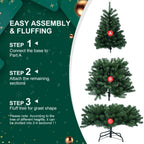 Dasher auto-fluff holiday tree – memory wire technology, environmentally friendly and fireproof PVC, easy assembly in minutes