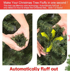 Dasher environmentally friendly Christmas tree – memory wire auto-fluff, fireproof materials, durable design for many seasons – Christmas Mercantile