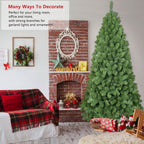 Dasher premium Christmas tree – fireproof PVC, strong branches hold lights and garlands, robot welding ensures lasting quality – Christmas Mercantile