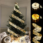 Dasher String Christmas Lights – colorful LED ribbon lights made of soft cloth material, 5cm width – Christmas Mercantile