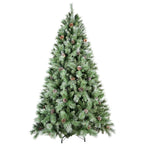 Donner hybrid Christmas tree – PVC hard needle construction, metal foldable base, hinge branches for quick and easy assembly – Christmas Mercantile