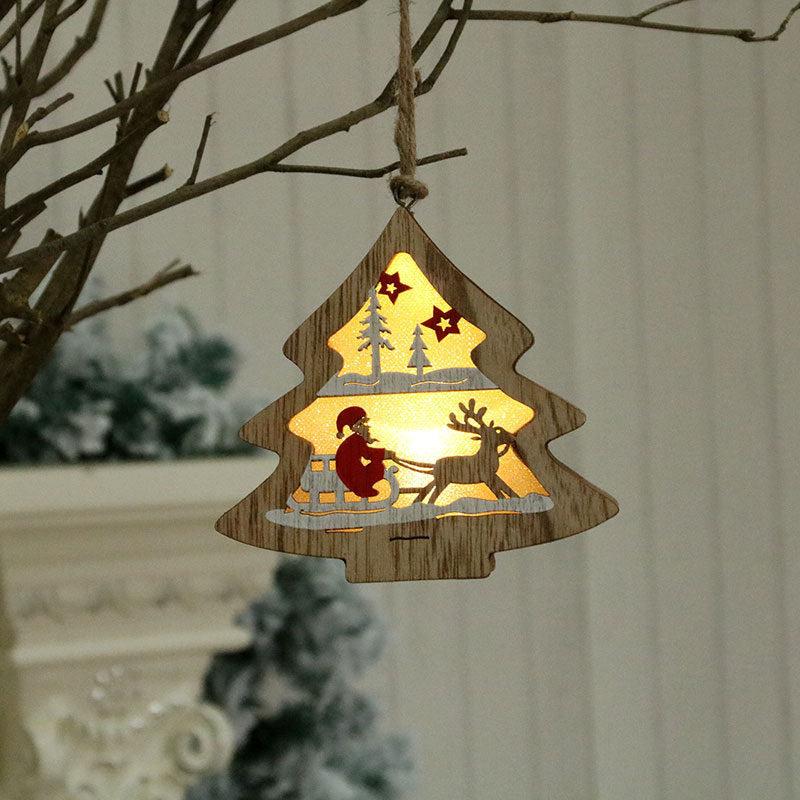 Light-up Prancer wood shape ornament adding nostalgic glow to Christmas decorations and home decor