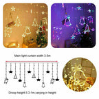 LED window curtain lights – star-shaped string lights for Christmas trees, weddings, parties, and stage backgrounds – Christmas Mercantile