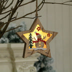 Prancer lighted ornament featuring farmhouse wood design and soft illumination for Christmas Trees – Christmas Mercantile