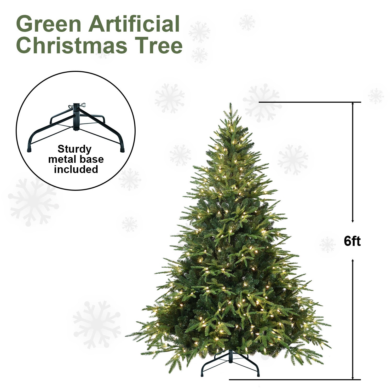 Rudolph Christmas tree system – hybrid automatic with UL-certified lights, hardware stand, easy installation in minutes