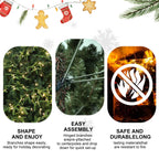 Rudolph hybrid holiday tree – 5060 realistic tips, hardware pole and stand, easy setup and compact storage