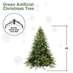 Rudolph pre-lit hybrid tree – 5060 branch tips, sturdy hardware pole, simple storage, perfect for home decor and Christmas trees