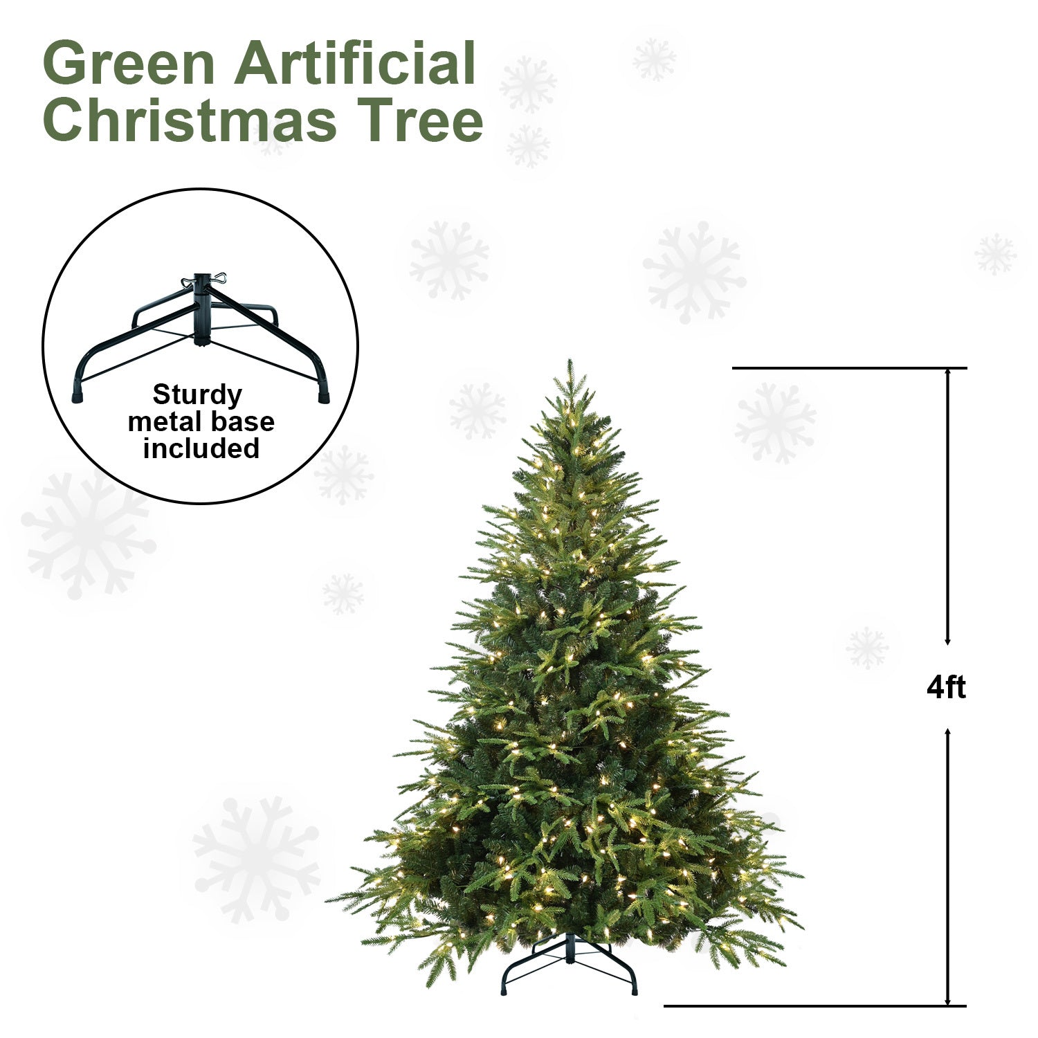 Rudolph pre-lit hybrid tree – 5060 branch tips, sturdy hardware pole, simple storage, perfect for home decor and Christmas trees