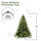 Rudolph quick-setup Christmas tree – 4 to 9ft adjustable height, 700 LEDs, 5060 tips, simple storage system – Christmas Mercantile