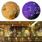 Star Christmas curtain lights – energy-saving moving light display, pure emission, not easy to heat or break
