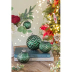 Vixen eye-catching ornament – glass with aluminum finish, enhances Christmas trees and seasonal displays beautifully


