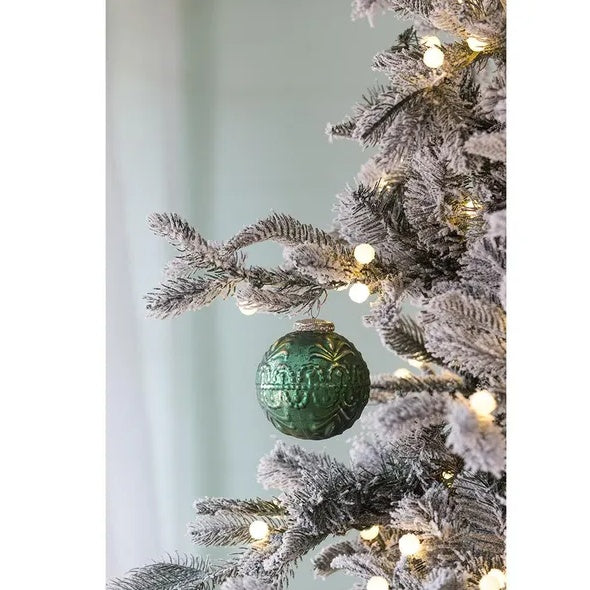 Vixen modern classic ornament – glass and aluminum blend creates a classic-yet-modern foundation for your holiday decor collection – Christmas Mercantile
