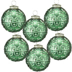 Vixen ornament collection – set of 6 glass and aluminum ornaments, ideal for home decor and Christmas trees alike