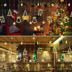 Waterproof LED curtain lights – star fairy string with 85-240V voltage, 6-7W power, perfect for windows and garden parties – Christmas Mercantile