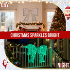 Blitzen Outdoor Ligthed Christmas Bownot