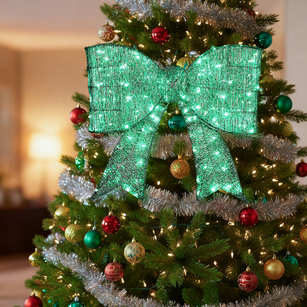 Blitzen Outdoor Ligthed Christmas Bownot