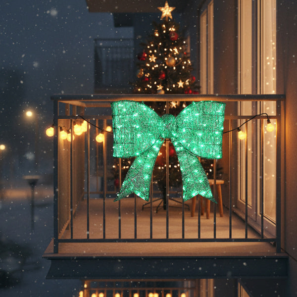 Blitzen Outdoor Ligthed Christmas Bownot